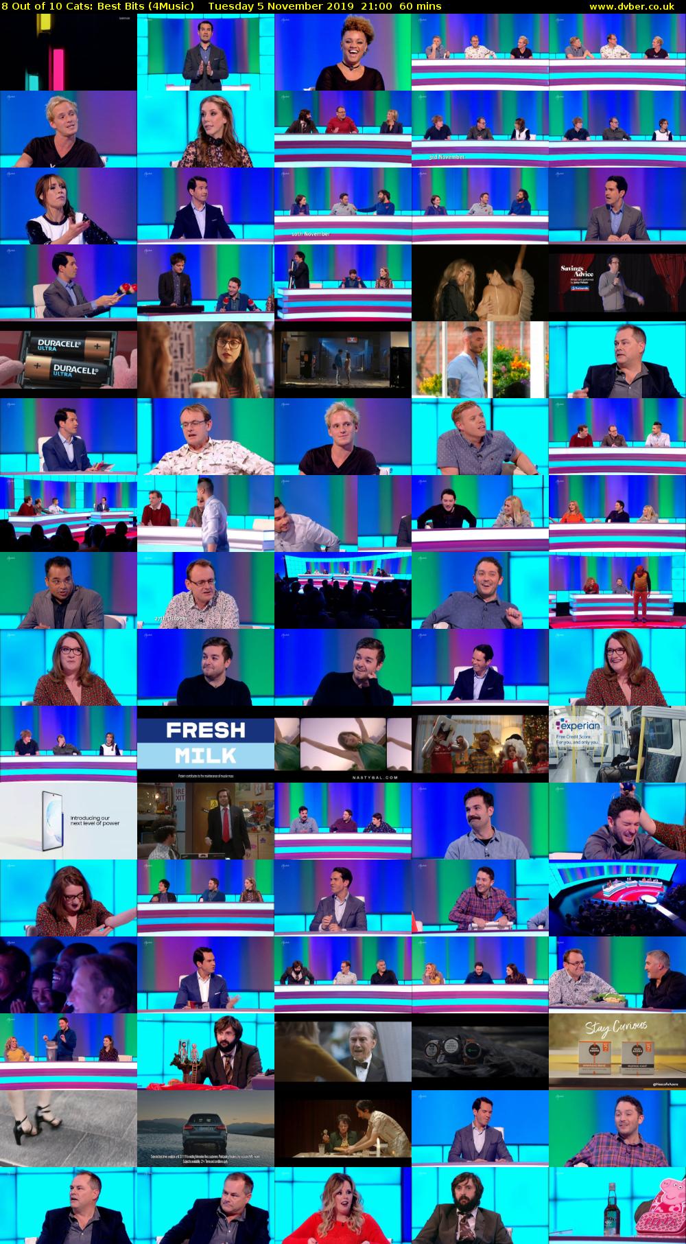 8 Out of 10 Cats: Best Bits (4Music) Tuesday 5 November 2019 21:00 - 22:00
