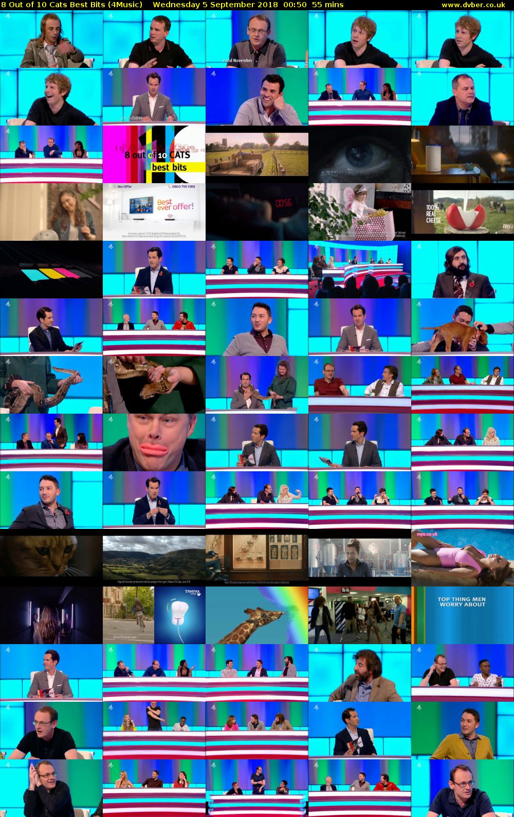 8 Out of 10 Cats Best Bits (4Music) Wednesday 5 September 2018 00:50 - 01:45