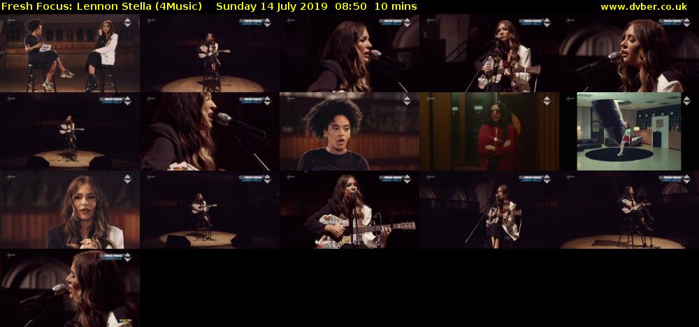 Fresh Focus: Lennon Stella (4Music) Sunday 14 July 2019 08:50 - 09:00