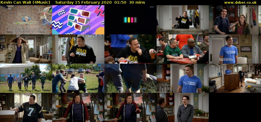 Kevin Can Wait (4Music) Saturday 15 February 2020 01:50 - 02:20