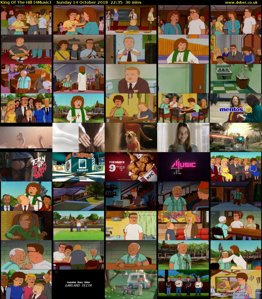 King Of The Hill (4Music) Sunday 14 October 2018 22:35 - 23:05