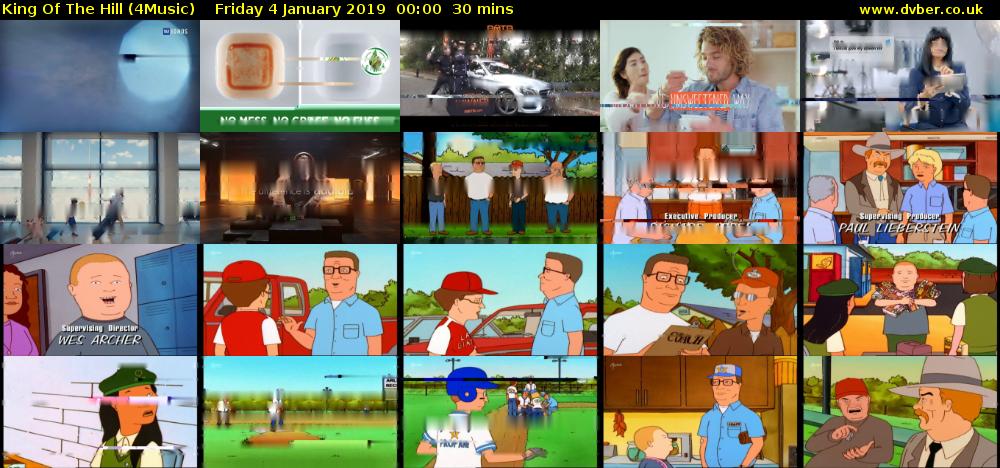 King Of The Hill (4Music) Friday 4 January 2019 00:00 - 00:30