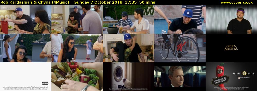 Rob Kardashian & Chyna (4Music) Sunday 7 October 2018 17:35 - 18:25