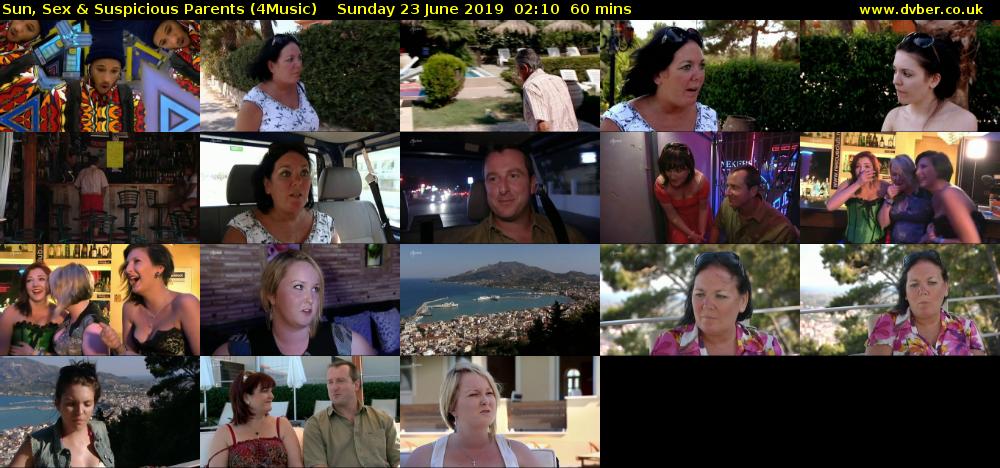 Sun, Sex & Suspicious Parents (4Music) Sunday 23 June 2019 02:10 - 03:10