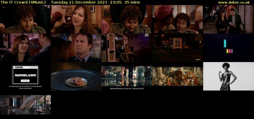 The IT Crowd (4Music) Tuesday 21 December 2021 23:05 - 23:40