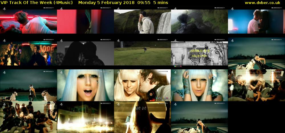 VIP Track Of The Week (4Music) Monday 5 February 2018 09:55 - 10:00