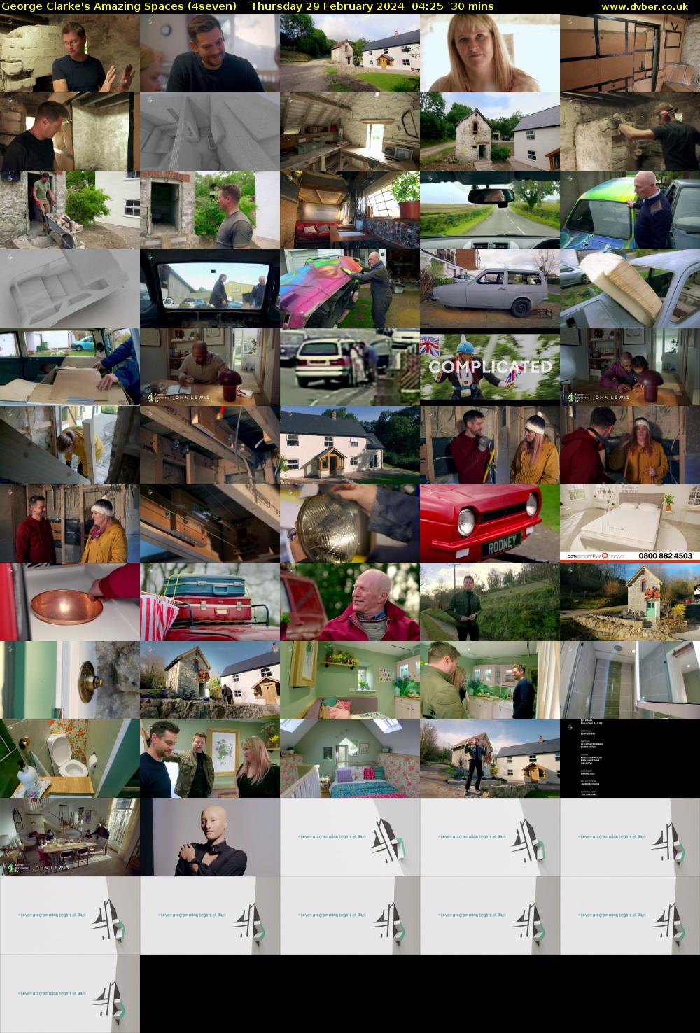George Clarke's Amazing Spaces (4seven) Thursday 29 February 2024 04:25 - 04:55