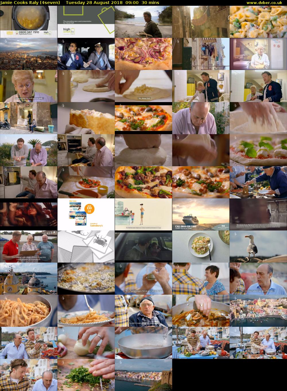 Jamie Cooks Italy (4seven) Tuesday 28 August 2018 09:00 - 09:30