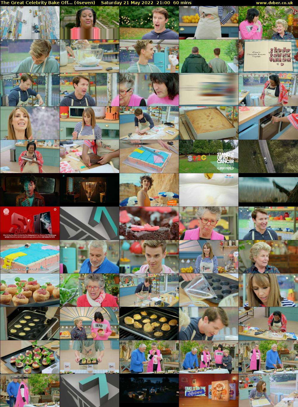 The Great Celebrity Bake Off... (4seven) Saturday 21 May 2022 21:00 - 22:00