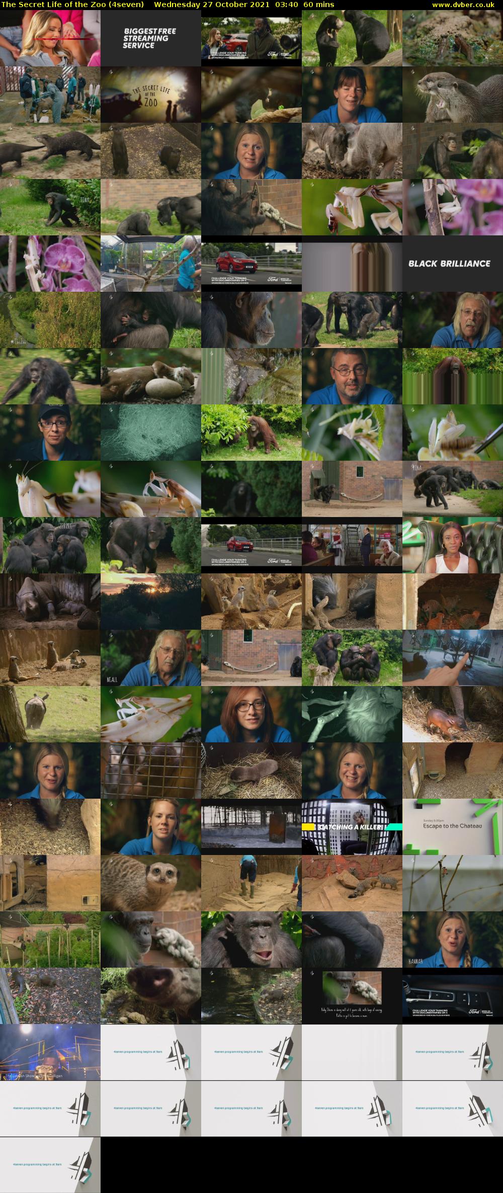 The Secret Life of the Zoo (4seven) Wednesday 27 October 2021 03:40 - 04:40