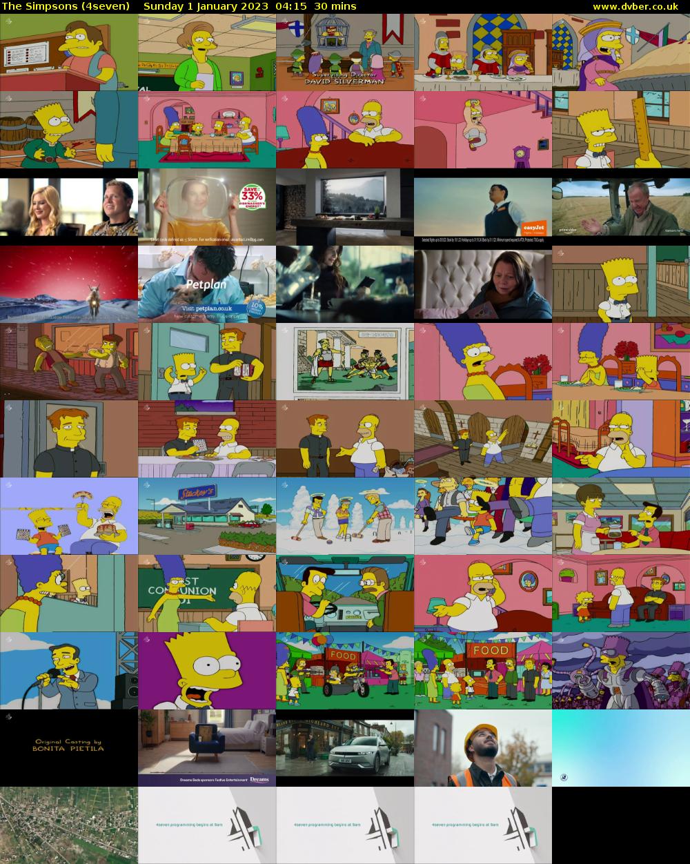 The Simpsons (4seven) Sunday 1 January 2023 04:15 - 04:45