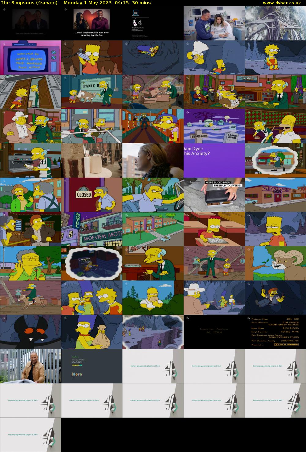 The Simpsons (4seven) Monday 1 May 2023 04:15 - 04:45