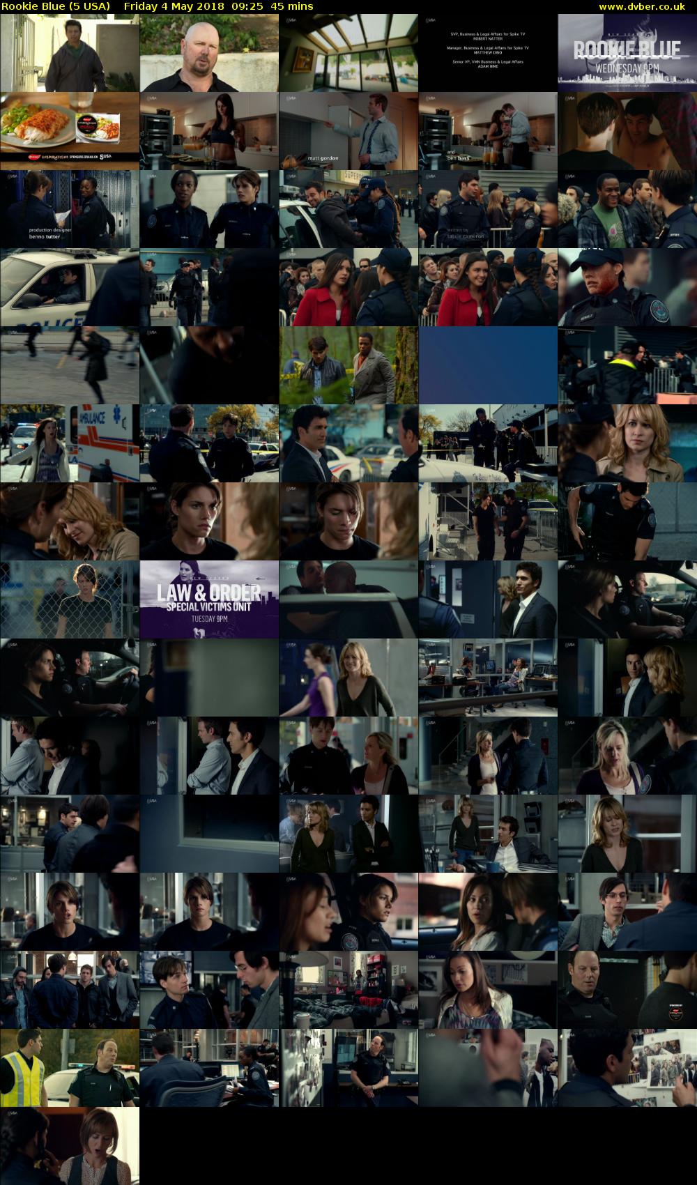Rookie Blue (5 USA) Friday 4 May 2018 09:25 - 10:10