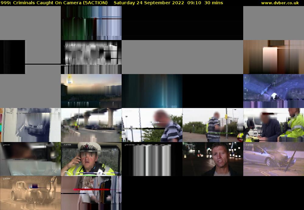 999: Criminals Caught on Camera (5ACTION) Saturday 24 September 2022 09:10 - 09:40