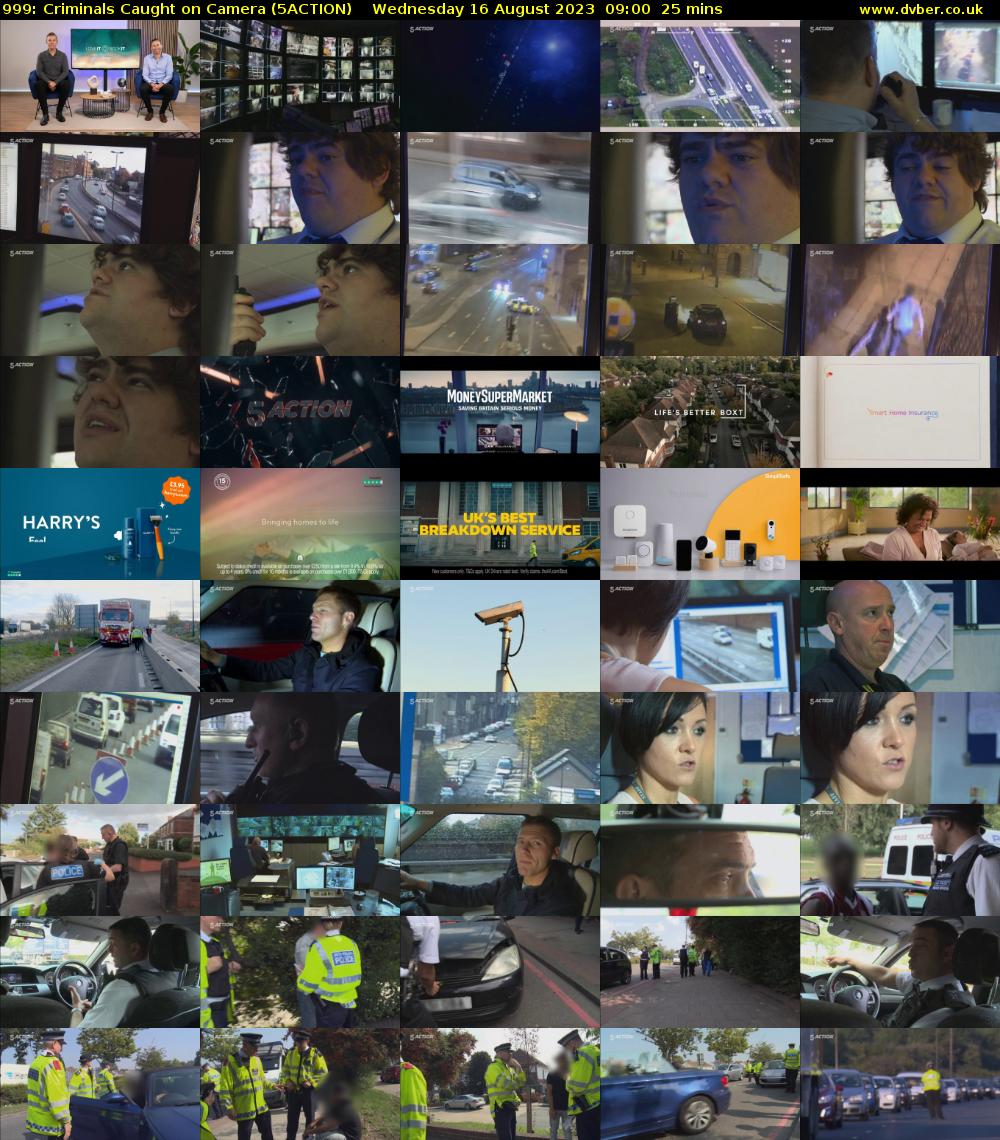 999: Criminals Caught on Camera (5ACTION) Wednesday 16 August 2023 09:00 - 09:25