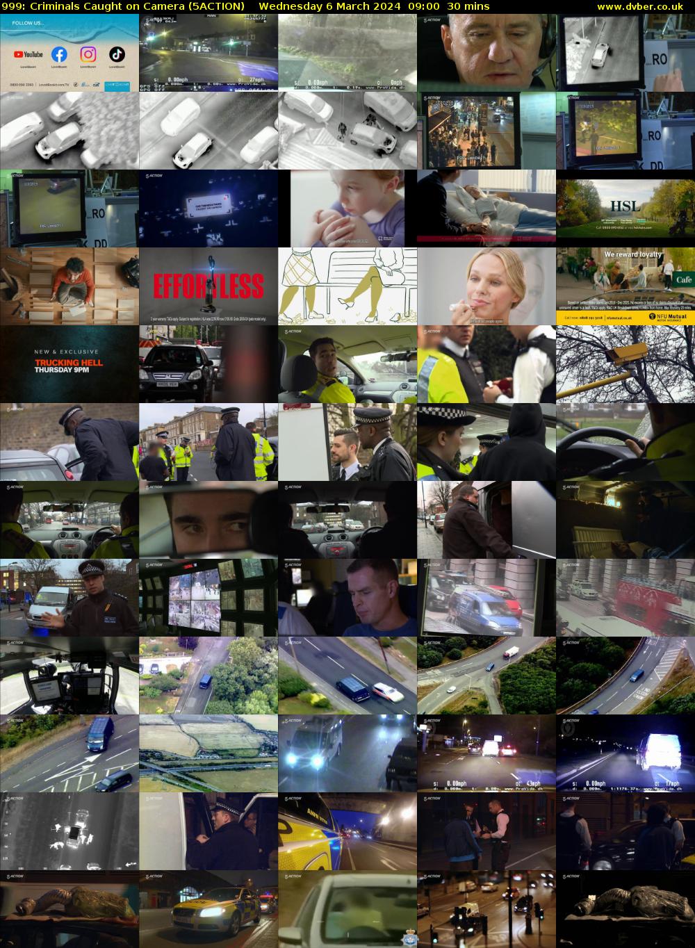 999: Criminals Caught on Camera (5ACTION) Wednesday 6 March 2024 09:00 - 09:30