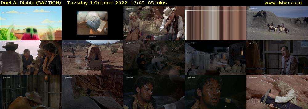 Duel At Diablo (5ACTION) Tuesday 4 October 2022 13:05 - 14:10