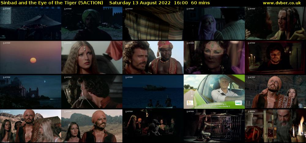 Sinbad and the Eye of the Tiger (5ACTION) Saturday 13 August 2022 16:00 - 17:00