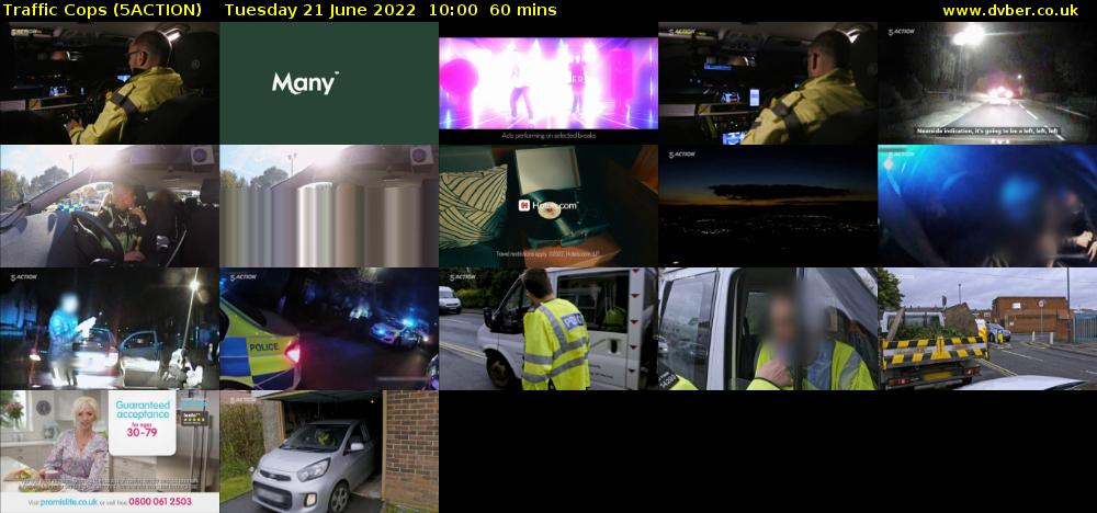 Traffic Cops (5ACTION) Tuesday 21 June 2022 10:00 - 11:00