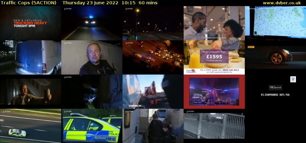 Traffic Cops (5ACTION) Thursday 23 June 2022 10:15 - 11:15