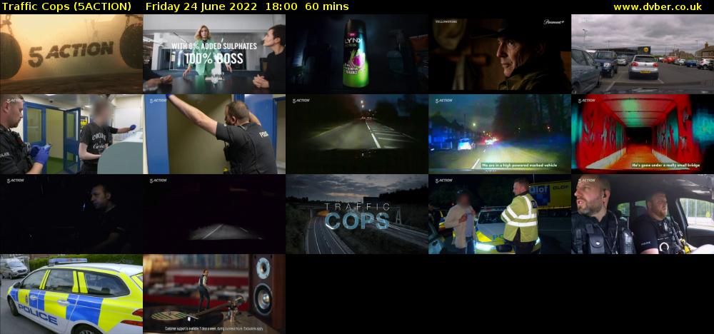 Traffic Cops (5ACTION) Friday 24 June 2022 18:00 - 19:00