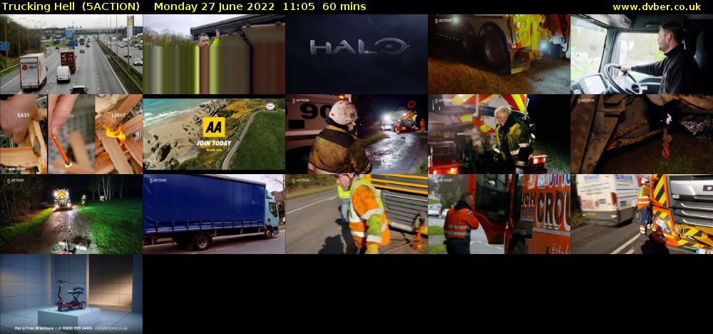 Trucking Hell  (5ACTION) Monday 27 June 2022 11:05 - 12:05
