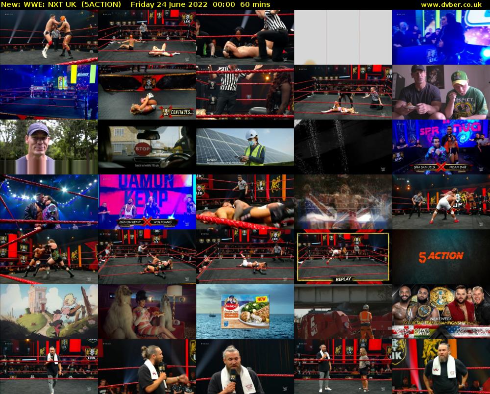 WWE: NXT UK (5ACTION) Friday 24 June 2022 00:00 - 01:00