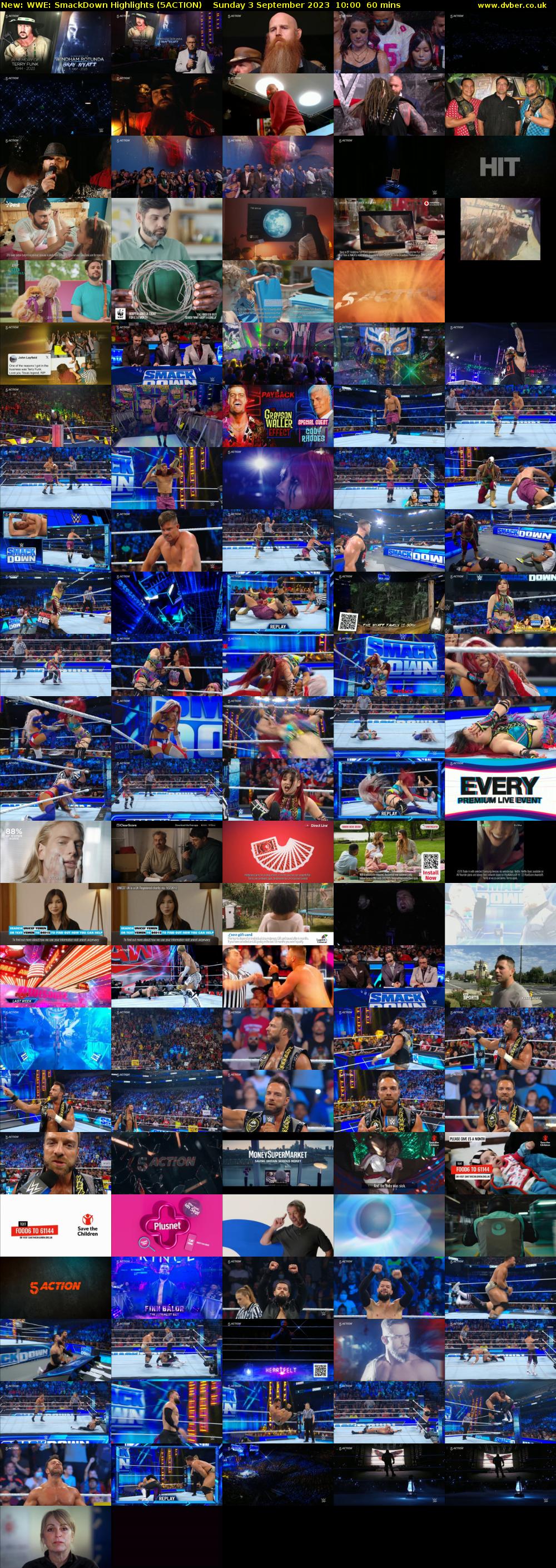 WWE: SmackDown Highlights (5ACTION) Sunday 3 September 2023 10:00 - 11:00