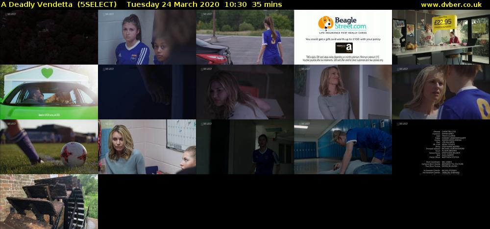 A Deadly Vendetta  (5SELECT) Tuesday 24 March 2020 10:30 - 11:05