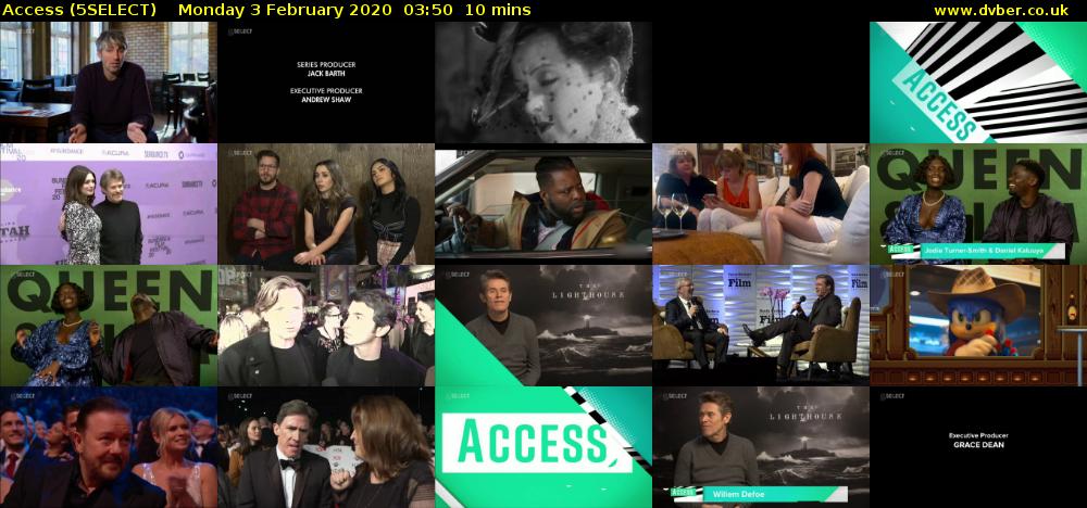 Access (5SELECT) Monday 3 February 2020 03:50 - 04:00