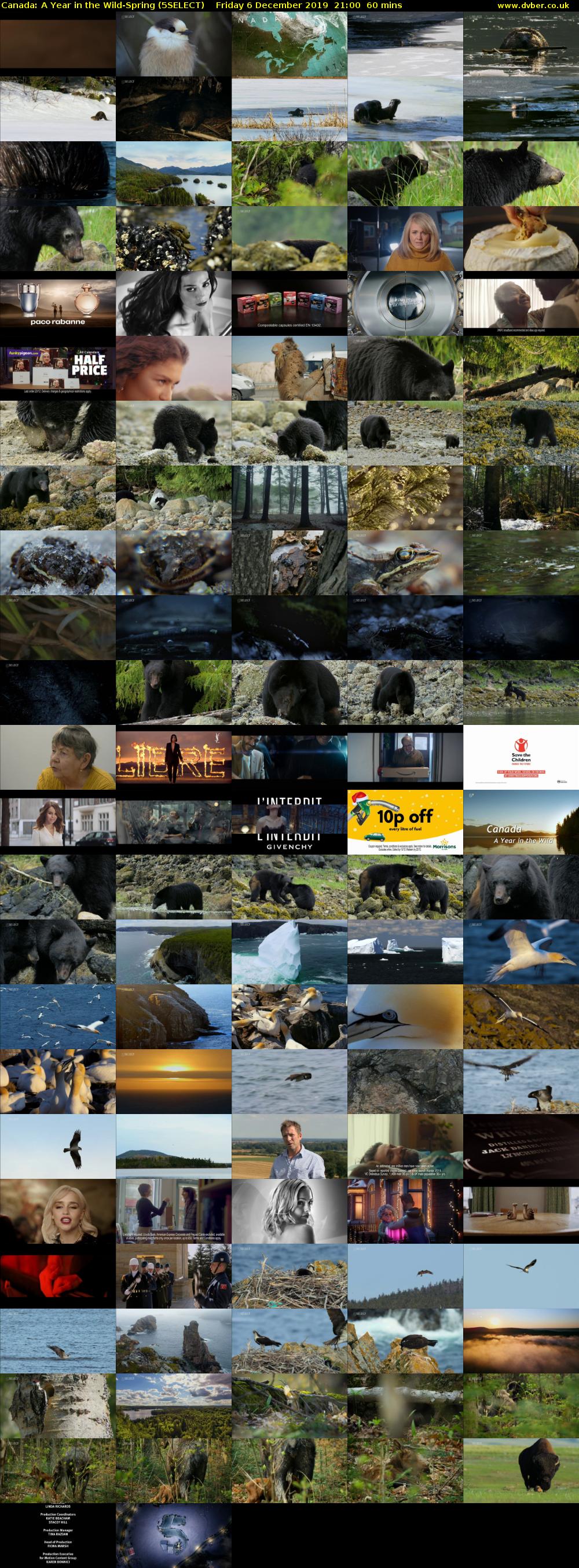 Canada: A Year in the Wild-Spring (5SELECT) Friday 6 December 2019 21:00 - 22:00