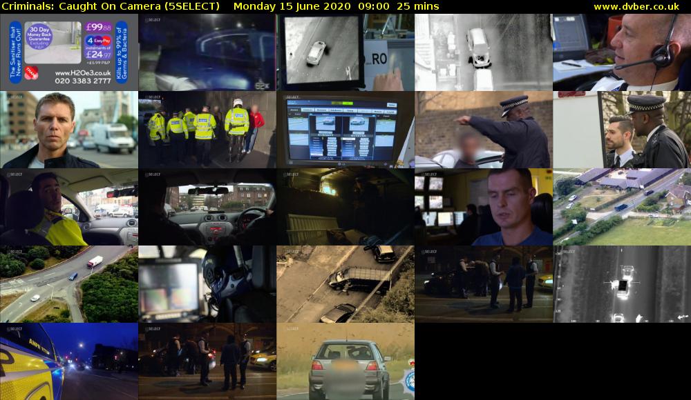 Criminals: Caught On Camera (5SELECT) Monday 15 June 2020 09:00 - 09:25