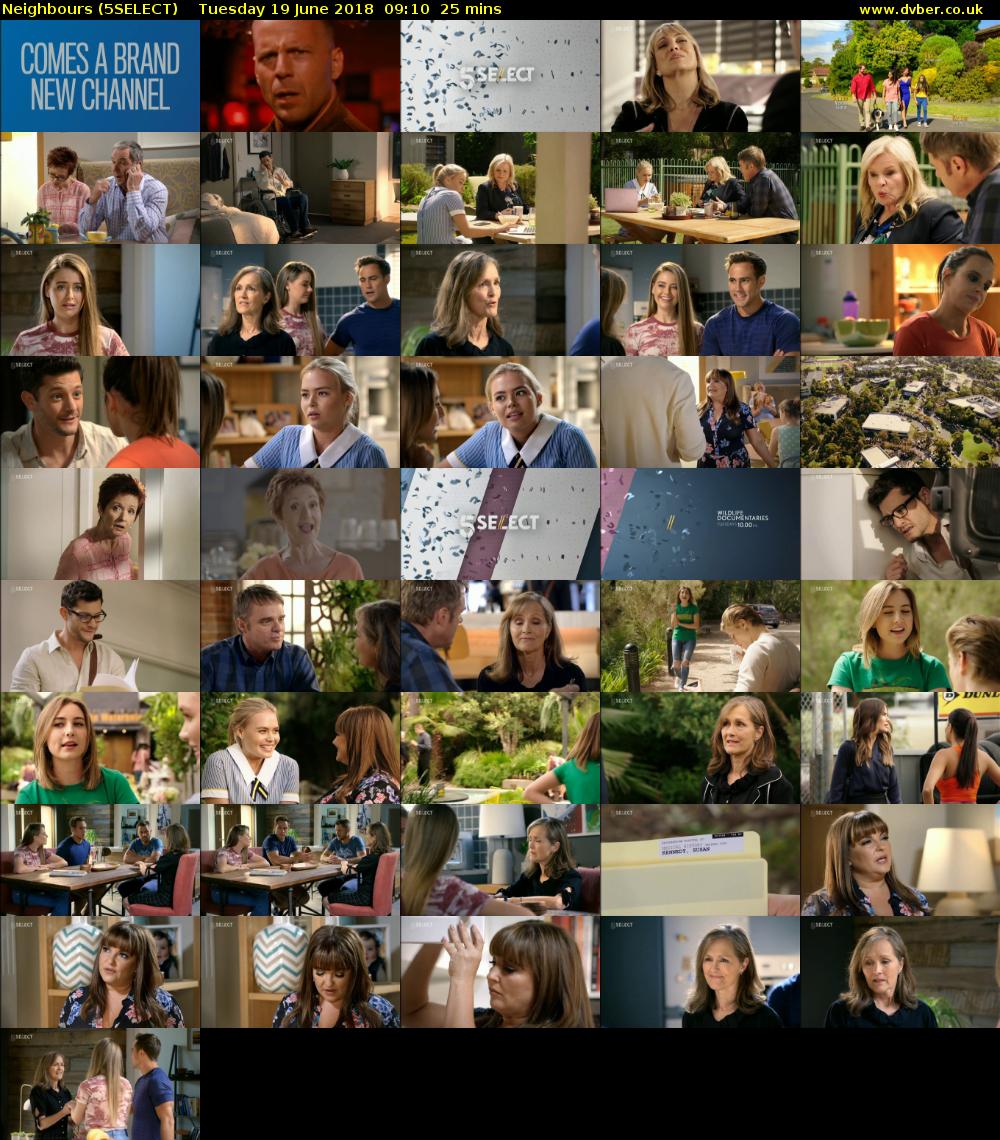 Neighbours (5SELECT) Tuesday 19 June 2018 09:10 - 09:35