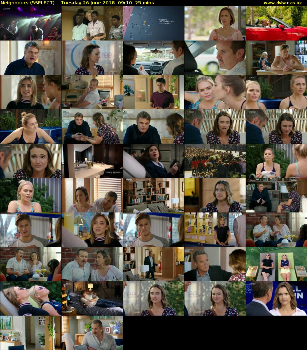Neighbours (5SELECT) Tuesday 26 June 2018 09:10 - 09:35