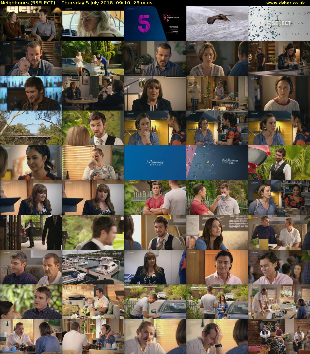 Neighbours (5SELECT) Thursday 5 July 2018 09:10 - 09:35