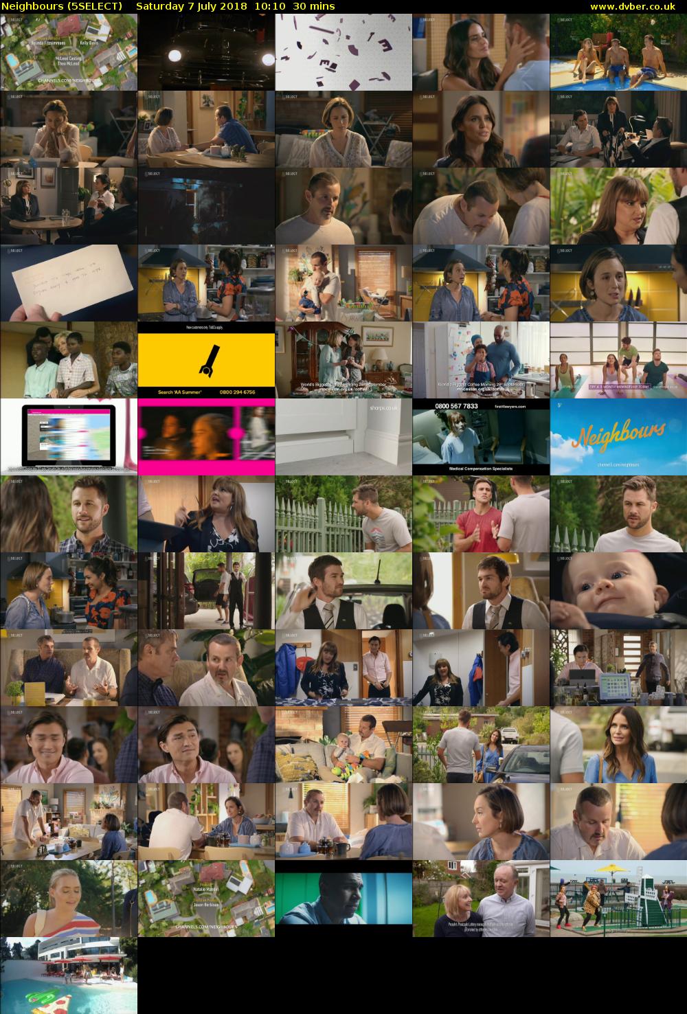 Neighbours (5SELECT) Saturday 7 July 2018 10:10 - 10:40