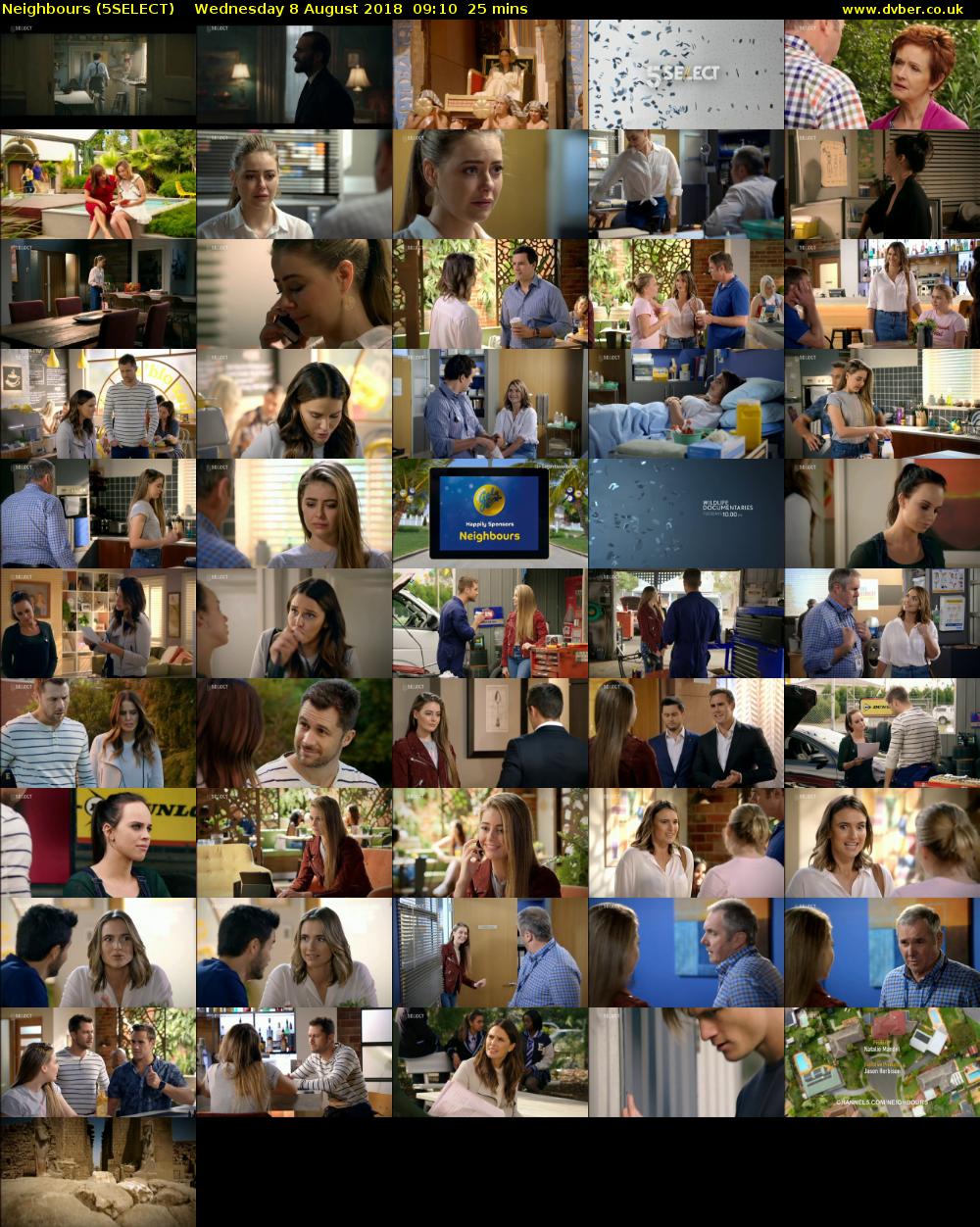 Neighbours (5SELECT) Wednesday 8 August 2018 09:10 - 09:35