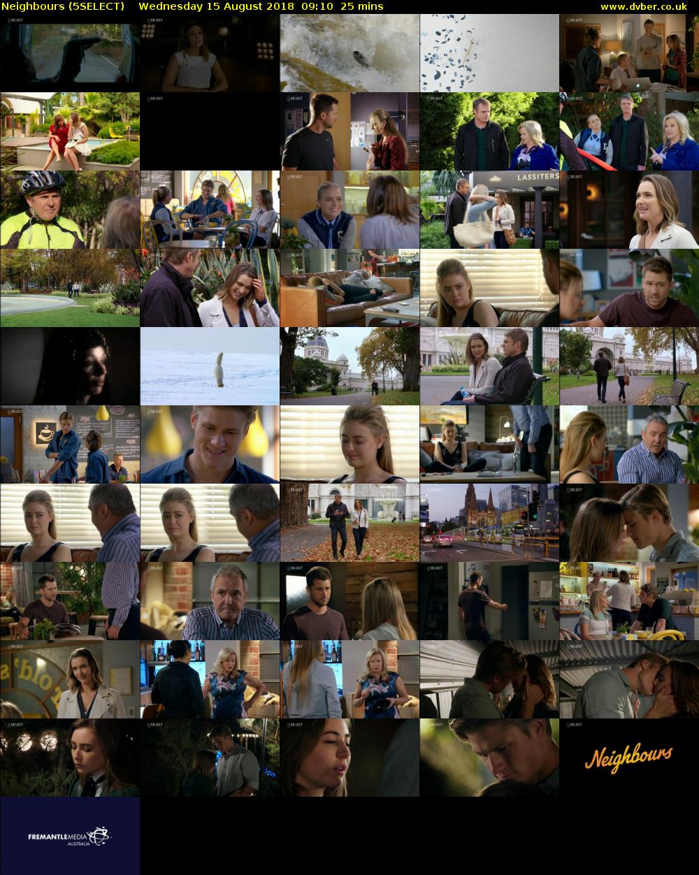 Neighbours (5SELECT) Wednesday 15 August 2018 09:10 - 09:35