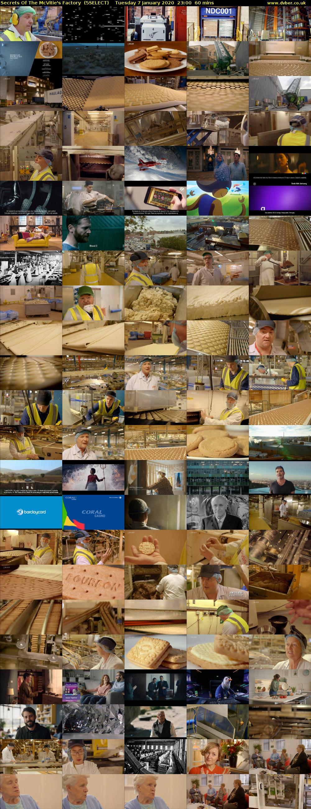 Secrets Of The McVitie's Factory  (5SELECT) Tuesday 7 January 2020 23:00 - 00:00