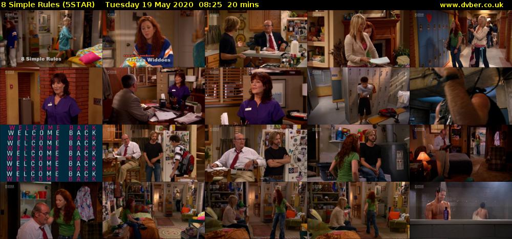 8 Simple Rules (5STAR) Tuesday 19 May 2020 08:25 - 08:45