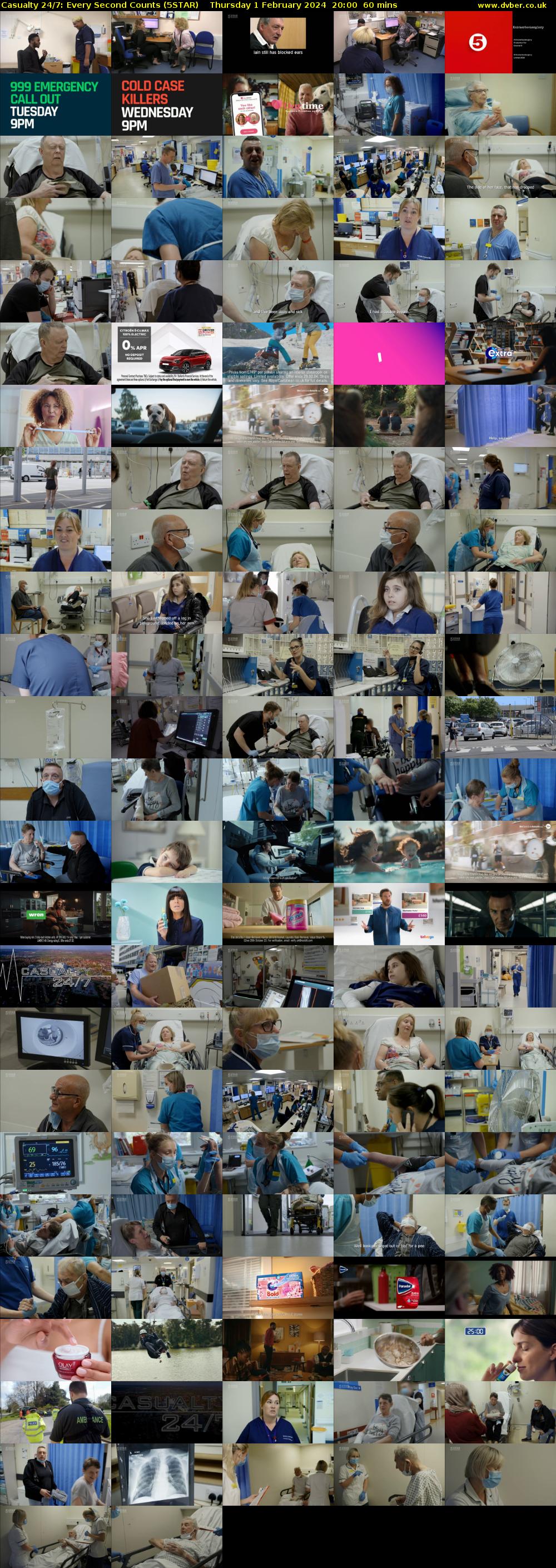 Casualty 24/7: Every Second Counts (5STAR) Thursday 1 February 2024 20:00 - 21:00