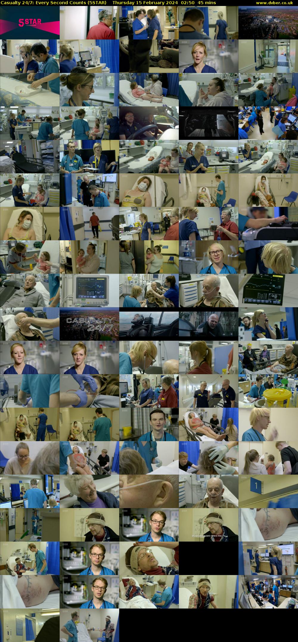 Casualty 24/7: Every Second Counts (5STAR) Thursday 15 February 2024 02:50 - 03:35