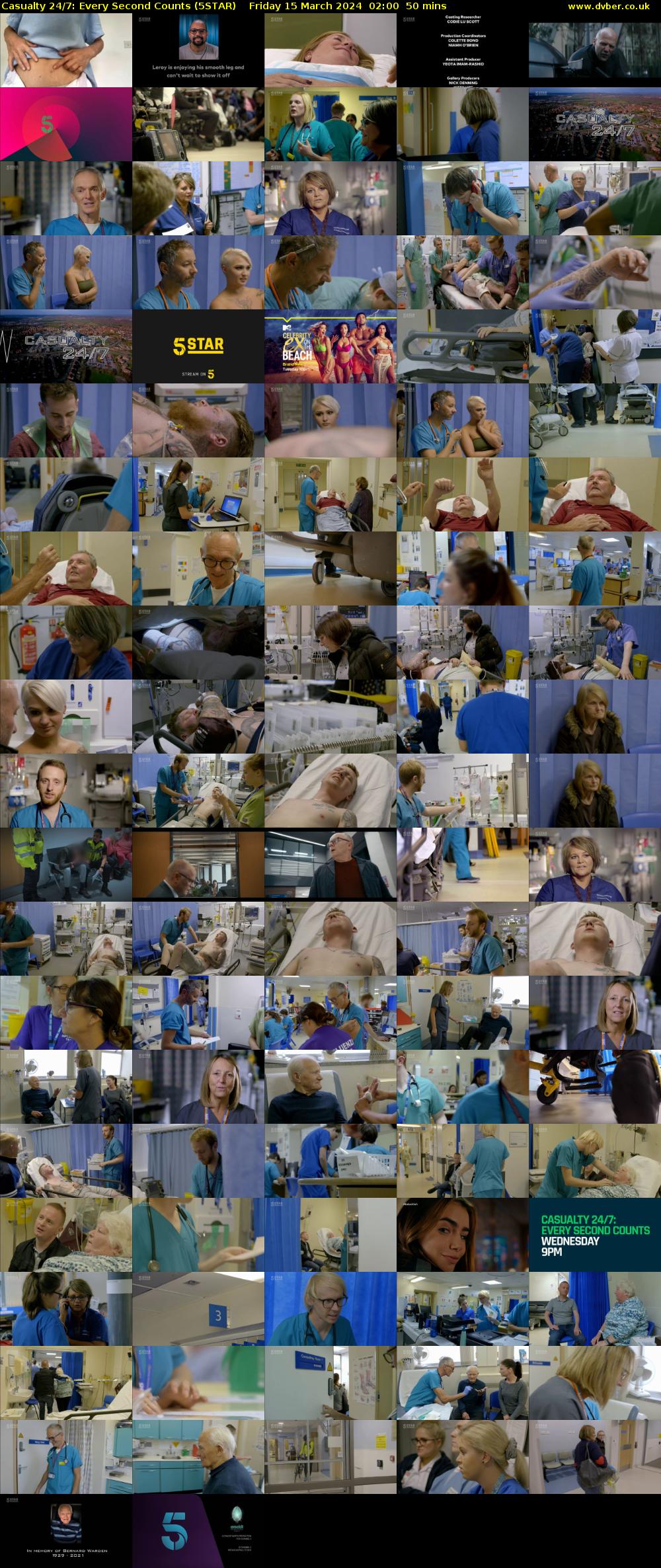 Casualty 24/7: Every Second Counts (5STAR) Friday 15 March 2024 02:00 - 02:50