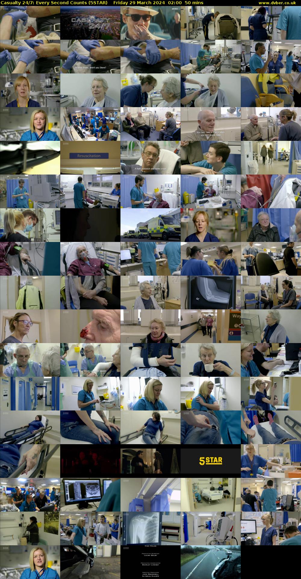 Casualty 24/7: Every Second Counts (5STAR) Friday 29 March 2024 02:00 - 02:50