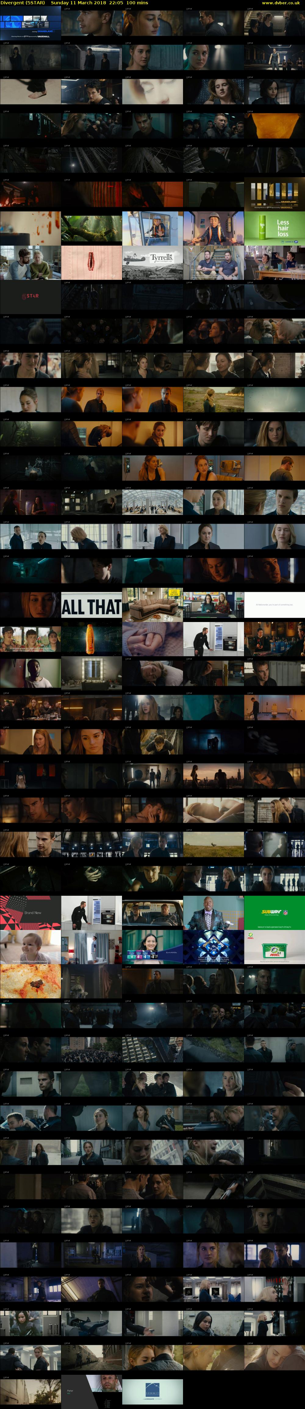 Divergent (5STAR) Sunday 11 March 2018 22:05 - 23:45