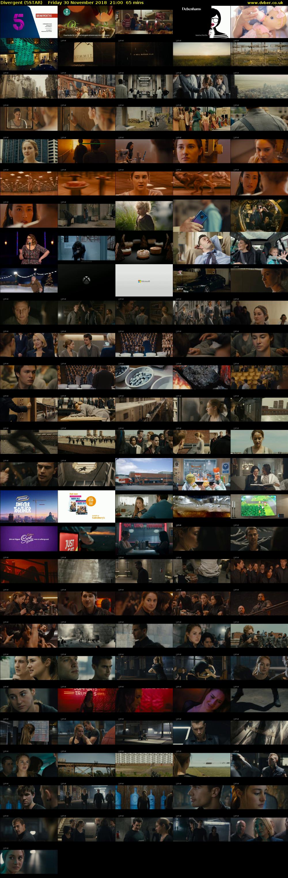 Divergent (5STAR) Friday 30 November 2018 21:00 - 22:05