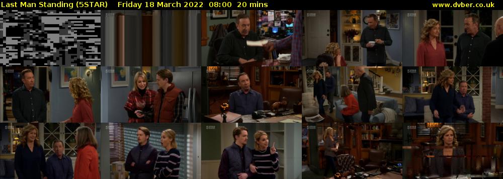Last Man Standing (5STAR) Friday 18 March 2022 08:00 - 08:20