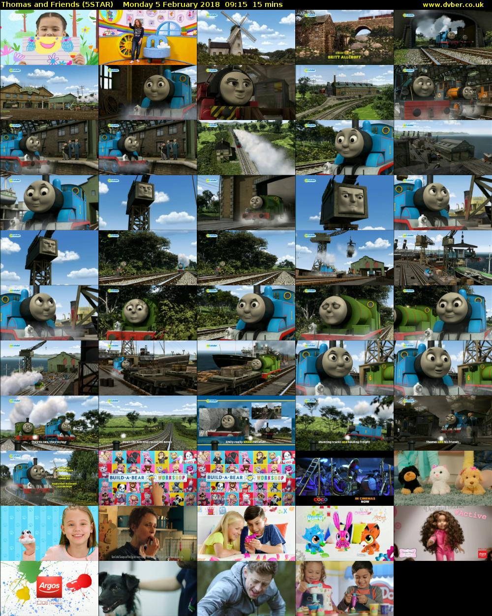 Thomas and Friends (5STAR) Monday 5 February 2018 09:15 - 09:30