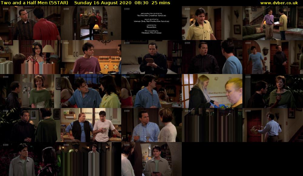 Two and a Half Men (5STAR) Sunday 16 August 2020 08:30 - 08:55