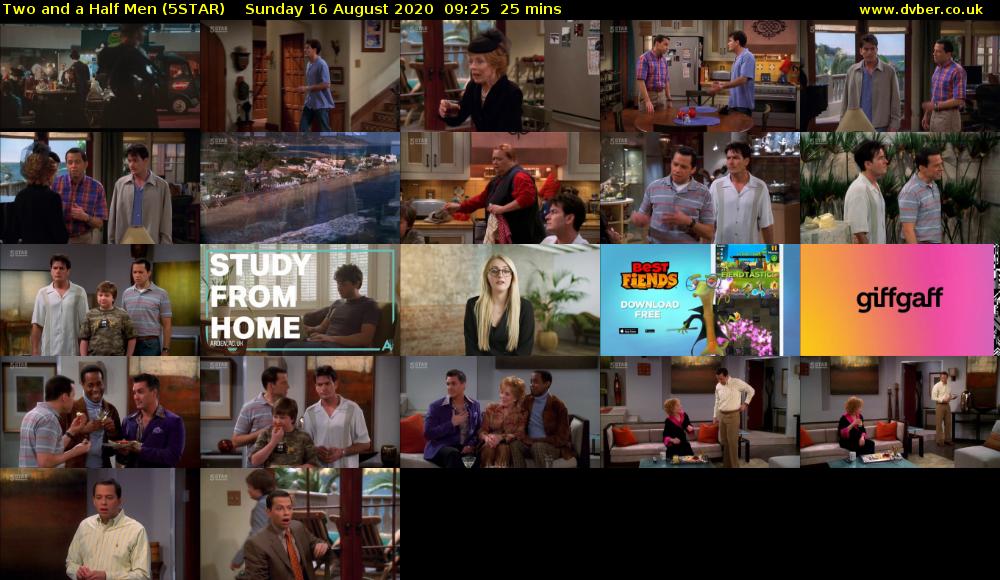 Two and a Half Men (5STAR) Sunday 16 August 2020 09:25 - 09:50